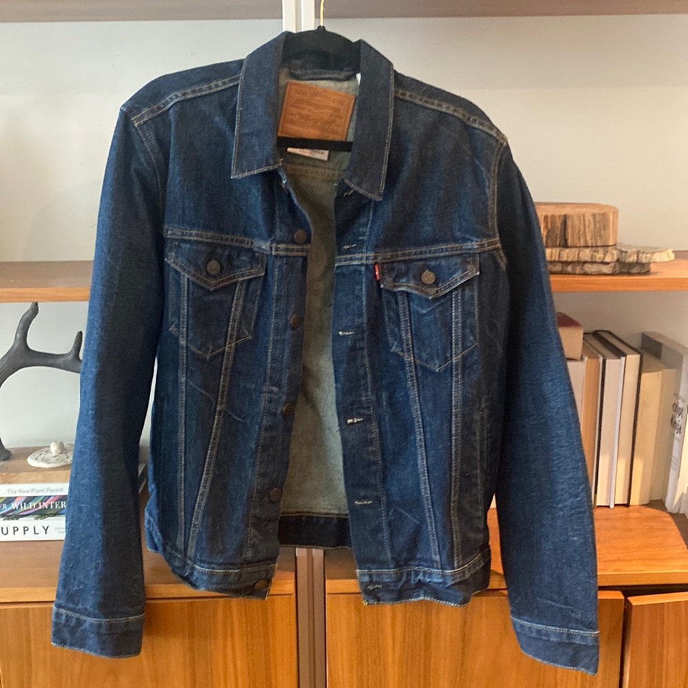 LEVI STRAUSS & CO DENIM JEAN JACKET DARK